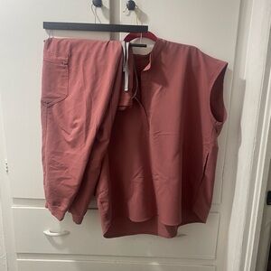 Mauve figs set Rafaela top, high waist Zamora bottom